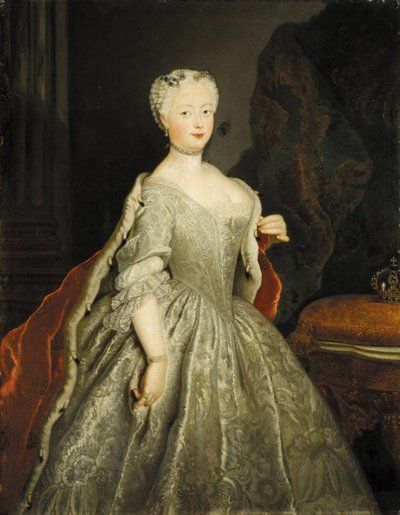 Portrait of Queen of Prussia Elisabeth Christine of Brunswick-Bevern (1715-1797) by Antoine Pesne